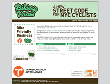 Tablet Screenshot of bikingrules.org